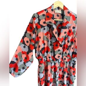 VINTAGE Floral Jumpsuit, Size S